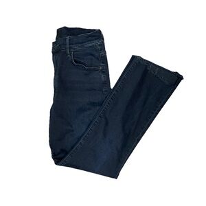 MOTHER Denim The Insider Crop Step Fray Night in Paris Wash Dark Jean Size 28